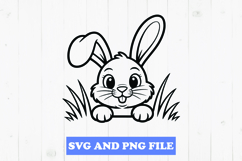 Cute bunny SVG Design for T-Shirts and Mugs Product Image 1