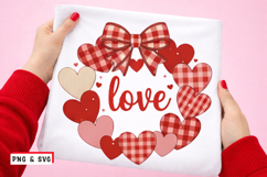 Valentine Heart Wreath PNG SVG Product Image 1