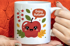 Cute Autumn Season Welcome Clipart PNG Product Image 1