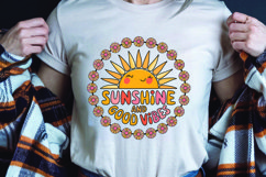 Positive saying quote with flower t-shirt sublimation png Product Image 1
