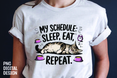 CAT SARCASTIC QUOTE SUBLIMATION T-SHIRT DESIGN Product Image 1