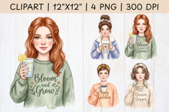 Girl Boss Babe | Business Woman affirmation clipart png Product Image 1