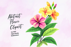 Abstract flower bouquet clipart png Product Image 1
