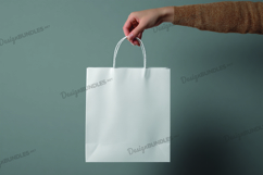 White tote bag on abstract background Product Image 1