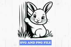 Cute bunny SVG Design for T-Shirts and Mugs Product Image 1