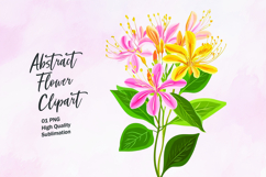 Abstract flower bouquet clipart png Product Image 1