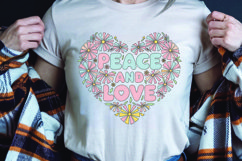 Positive saying quote with flower t-shirt sublimation png Product Image 1