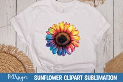 Vibrant Sunflower Watercolor Clipart Sublimation Product Image 1