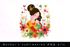 Happy mother&#039;s day clipart sublimation design Product Image 1