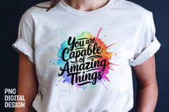 Inspirational quote colorful splash t-shirt sublimation Product Image 1