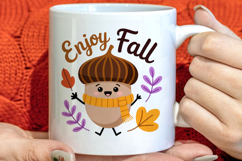 Cute Autumn Season Welcome Clipart PNG Product Image 1