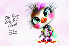 Cute Funny Baby Birds Clipart Sublimation PNG Product Image 1