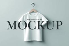 Kids white t-shirt mockup Product Image 1