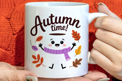 Cute Autumn Season Welcome Clipart PNG Product Image 1
