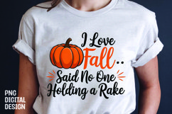 Fall Sarcastic Quote Pumpkin T-Shirt Sublimation Design Product Image 1