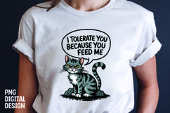 CAT SARCASTIC QUOTE SUBLIMATION T-SHIRT DESIGN Product Image 1