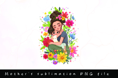 Happy mother&#039;s day clipart sublimation design Product Image 1