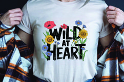 Positive saying quote with flower t-shirt sublimation png Product Image 1