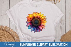 Vibrant Sunflower Watercolor Clipart Sublimation Product Image 1