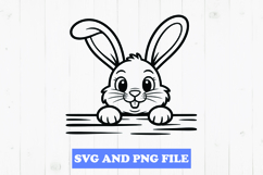 Cute bunny SVG Design for T-Shirts and Mugs Product Image 1