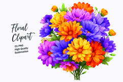 Spring flower watercolor clipart Product Image 1