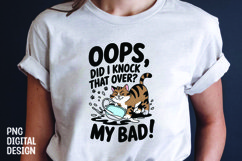 CAT SARCASTIC QUOTE SUBLIMATION T-SHIRT DESIGN Product Image 1