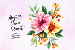 Abstract flower bouquet clipart png Product Image 1