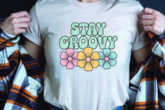 Positive saying quote with flower t-shirt sublimation png Product Image 1