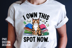 CAT SARCASTIC QUOTE SUBLIMATION T-SHIRT DESIGN Product Image 1