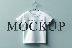 Kids white t-shirt mockup Product Image 1