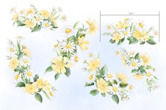 Summer floral compositions, Summer sublimation Chamomiles Product Image 2
