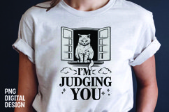 CAT SARCASTIC QUOTE SUBLIMATION T-SHIRT DESIGN Product Image 1