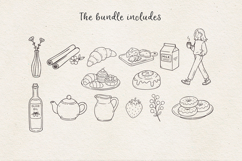 Cozy Coffee and Bakery SVG Bundle Cafe Clipart Set. Product Image 3