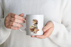 Easter Duck Clipart | Cute Vintage Farm Animal PNG Product Image 2