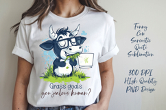 Funny cow sarcastic quote t-shirt sublimation PNG Product Image 1