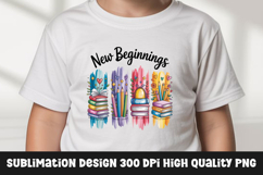 Back to school watercolor clipart sublimation design Product Image 1