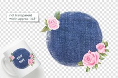 Sublimation background bundle with roses. Jeans background Product Image 2