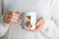 Easter Mouse Clipart | Cute Woodland Animal PNG File Product Image 2