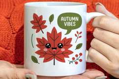 Cute Autumn Season Welcome Clipart PNG Product Image 1