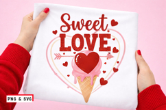 Sweet Love Valentine PNG SVG Product Image 1