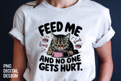 CAT SARCASTIC QUOTE SUBLIMATION T-SHIRT DESIGN Product Image 1