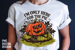 Fall Sarcastic Quote Pumpkin T-Shirt Sublimation Design Product Image 1