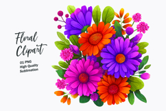 Spring flower watercolor clipart Product Image 1