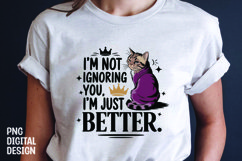 CAT SARCASTIC QUOTE SUBLIMATION T-SHIRT DESIGN Product Image 1