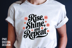 Inspirational quotes with flower t-shirt design png Product Image 1