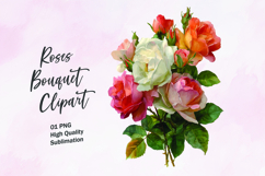 Rose Bouquet Clipart Sublimation PNG Product Image 1