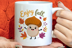 Cute Autumn Season Welcome Clipart PNG Product Image 1