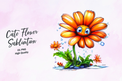 Joyful Rosy Begonia Clipart, clipart sublimation png Product Image 1