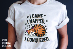 CAT SARCASTIC QUOTE SUBLIMATION T-SHIRT DESIGN Product Image 1