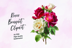 Rose Bouquet Clipart Sublimation PNG Product Image 1